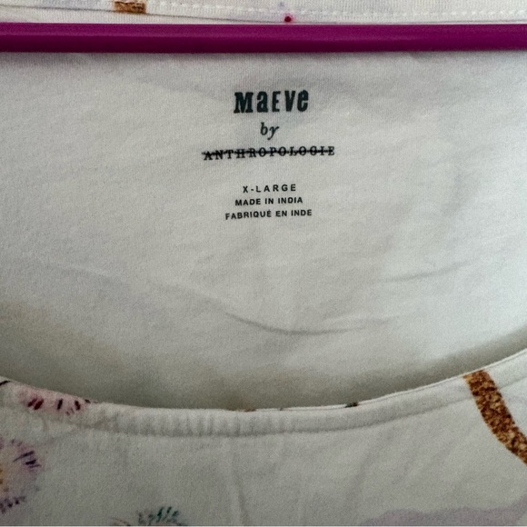 Maeve by Anthropologie | XL Floral Bird Print Bubble Crop - Picture 5 of 10